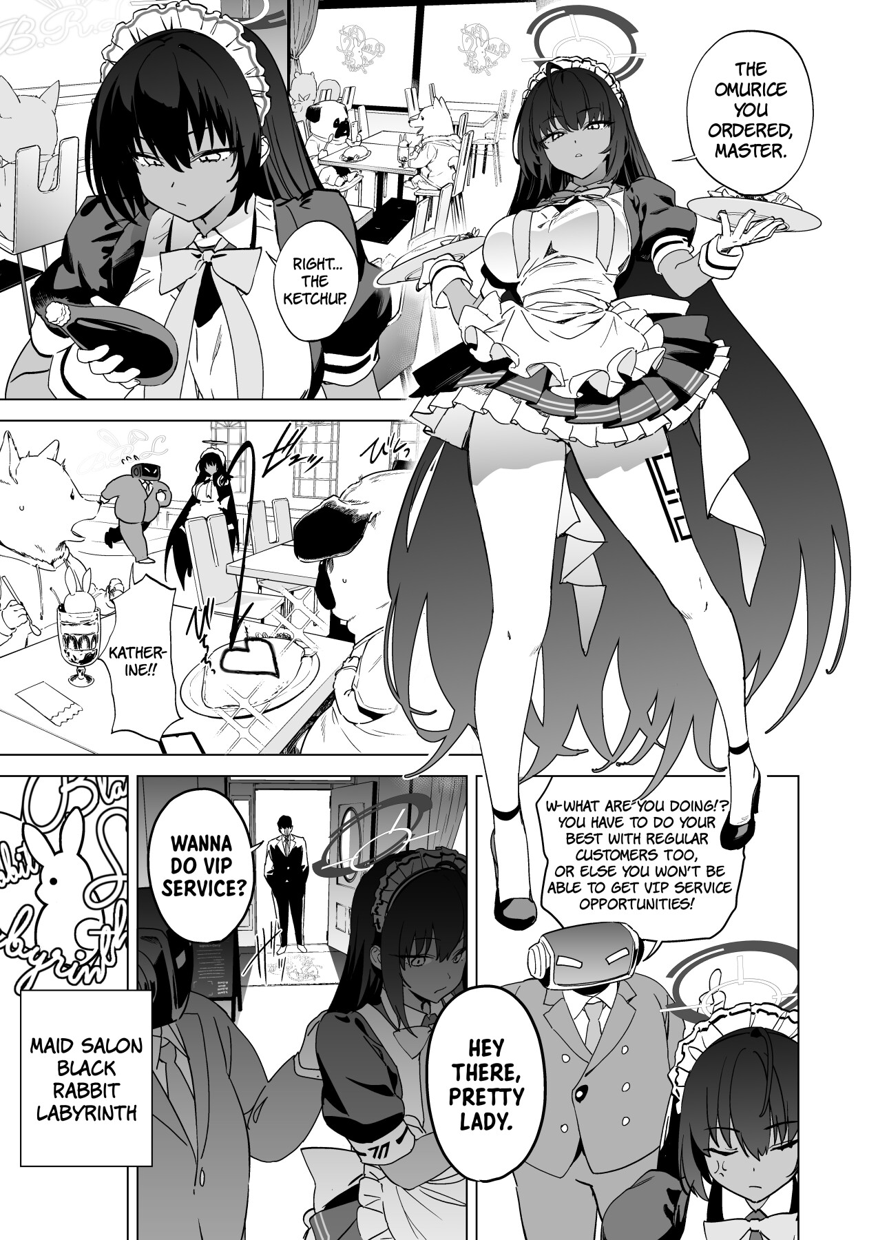 Hentai Manga Comic-Karin's Ass In The Transparent Bunny Suit-Read-2